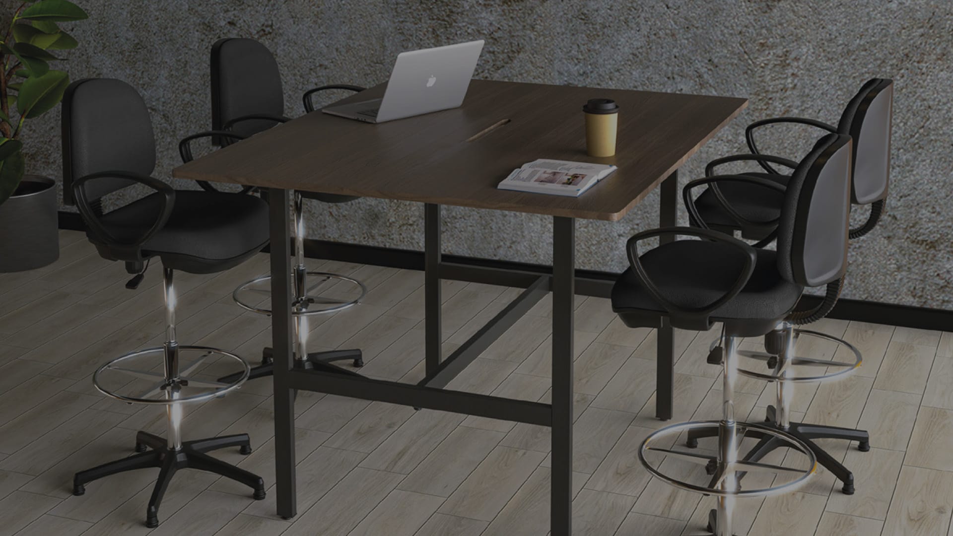 Los mejores materiales para muebles de oficina industrial y rústico